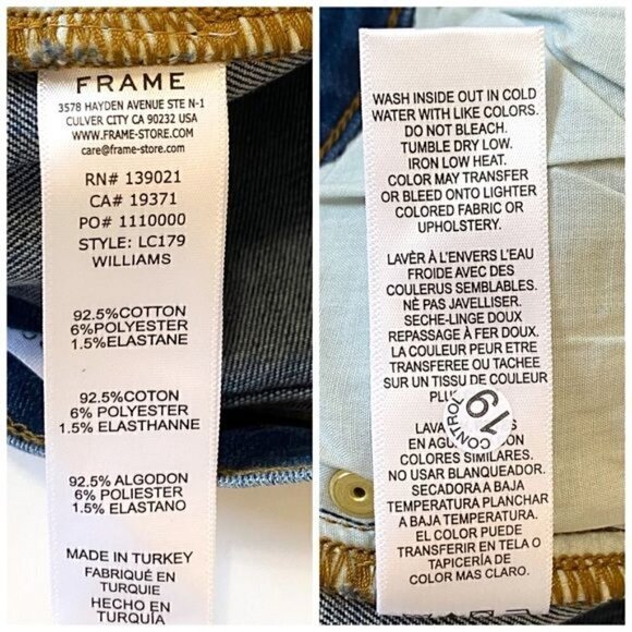 FRAME Le Cut Off‎ Denim Shorts In Williams Size 25 - Picture 8 of 11